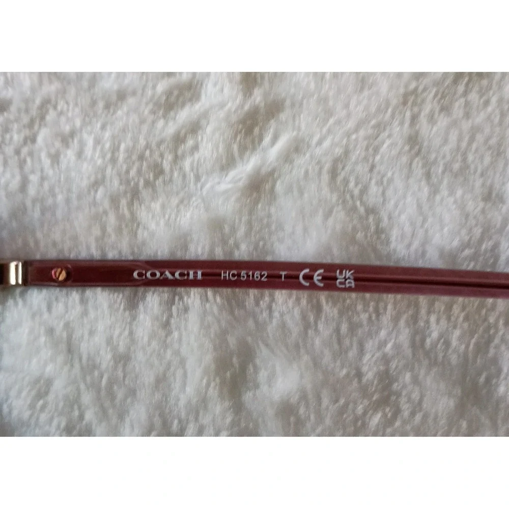Coach HC5162 9331 Transparent Berry Rose Gold Eyeglass Frames 50-22-140